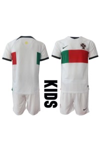 Fotbalové Dres Portugalsko Dětské Venkovní Oblečení MS 2022 Krátký Rukáv (+ trenýrky)
